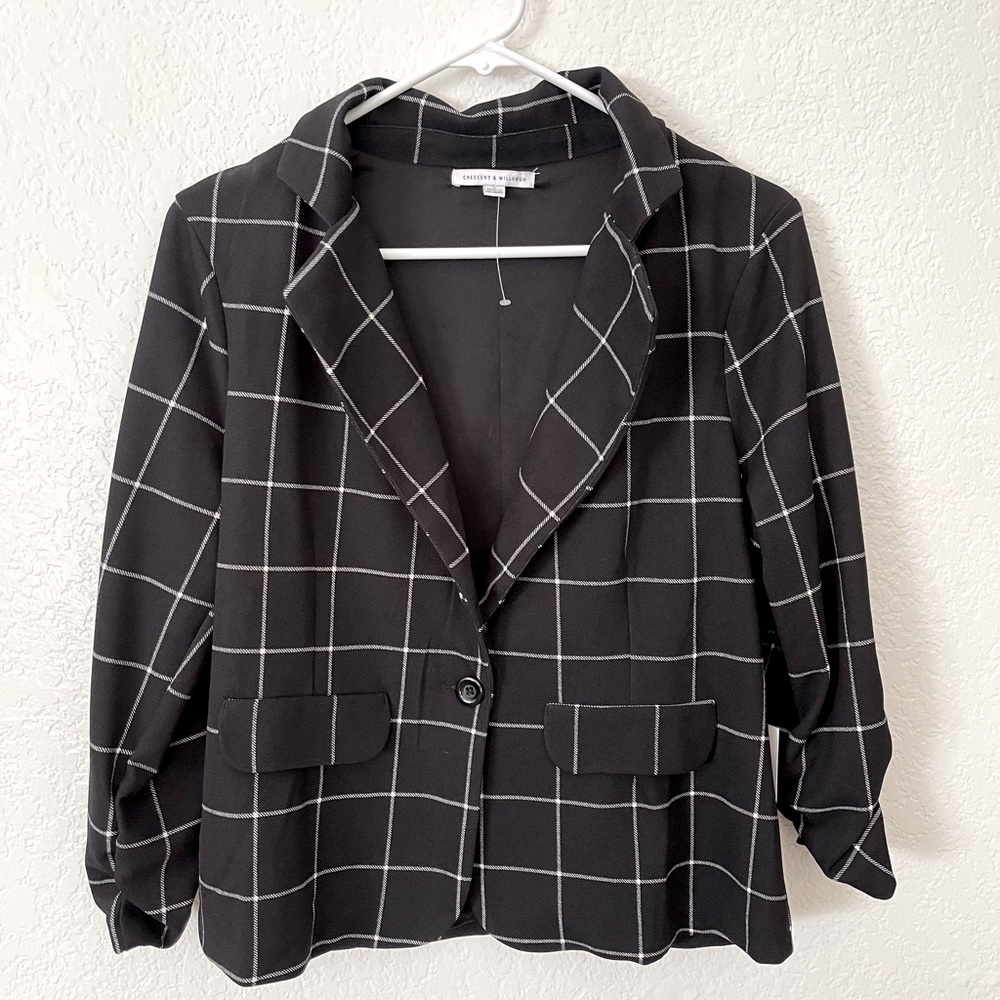 Checkered Blazer
